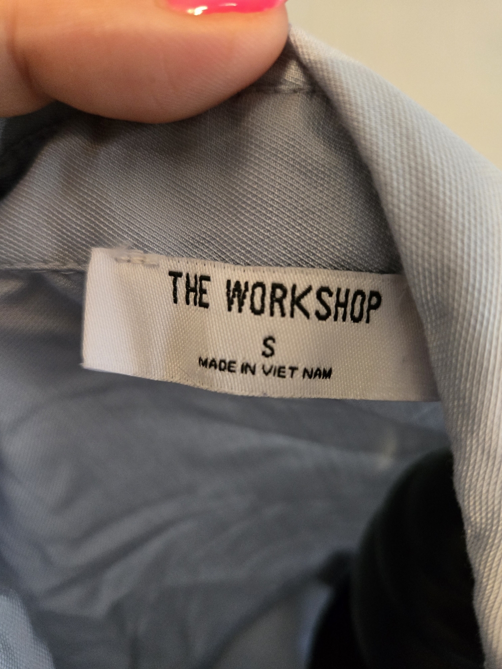 Light Blue Men’s Utility Button-Up Shirt Jacket - Picture 5 of 5
